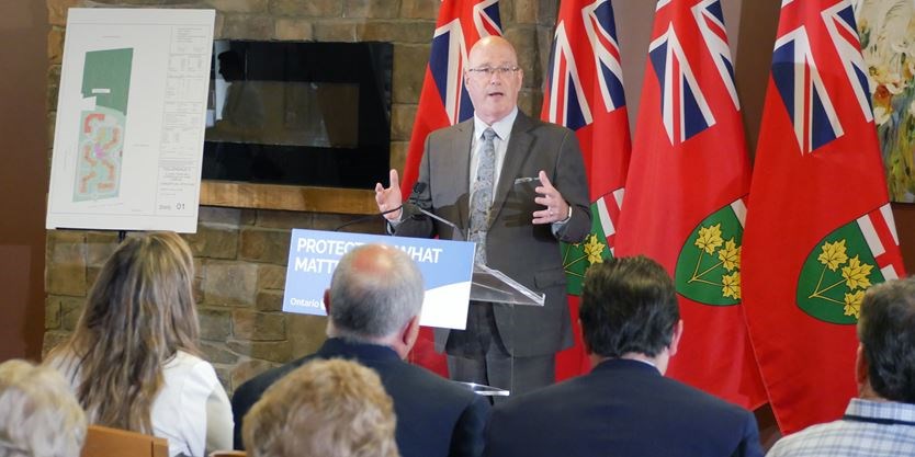 Minister Steve Clark Announces Minsters Zoning Order for Tollendale II