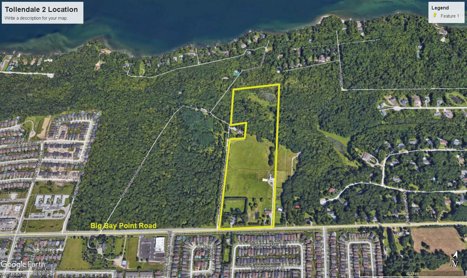 location of Tollendale Village II in Innisfil, Ontario